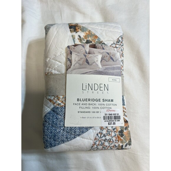 NWT Linden Street Blueridge Standard Pillow Sham KING - Picture 1 of 2